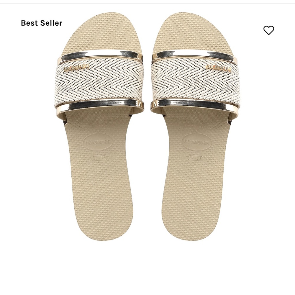 Havaianas, You Trancoso Premium Slide. Size: 36 (6). Color: sand gray.